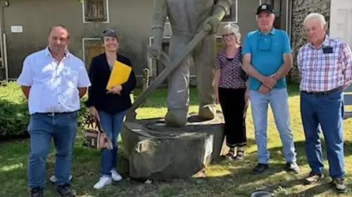 visite de Madame la sous-préfète d'Issoire Hélène Hargitai à Saint Donat le 30 Août